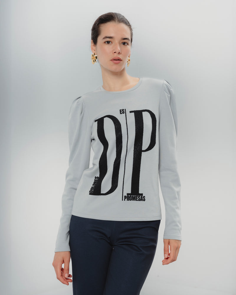 Dolores promesas Camiseta DP Gris Carolina Solo hoy