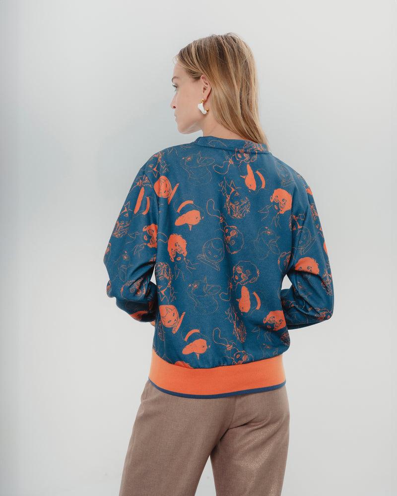 Dolores promesas Sudadera Marina Azul Naranja Solo queda un día