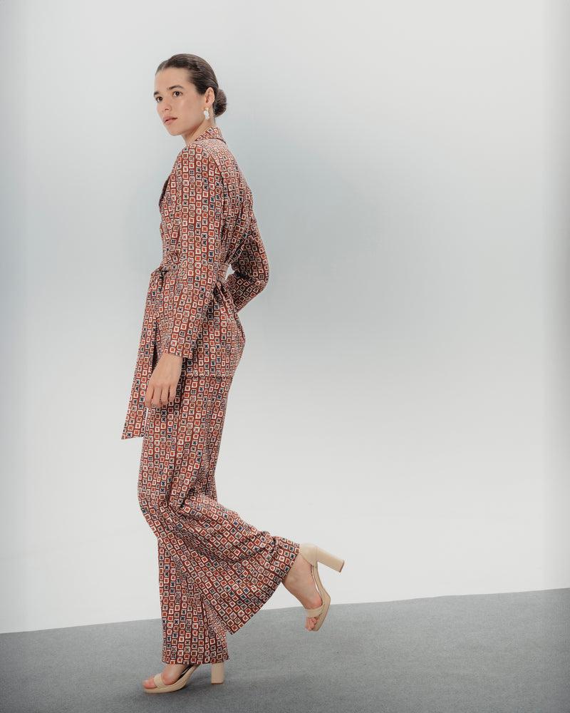 Dolores promesas Pantalón estampado geométrico Manuela Descuento por venta flash