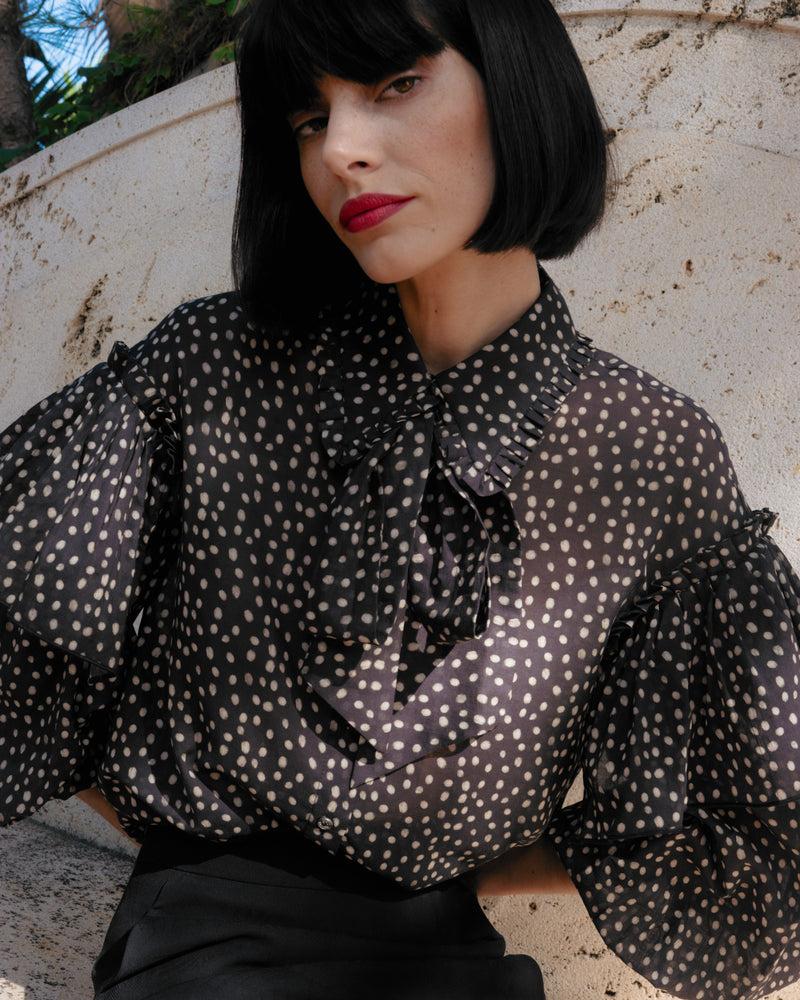 Dolores promesas Blusa lunares Chérie Devoluciones gratuitas