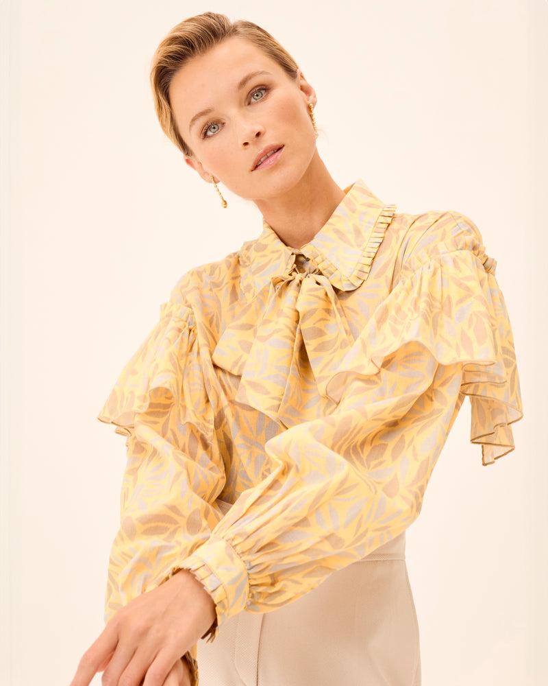 Dolores promesas Blusa Dune cuello Lazo 2025