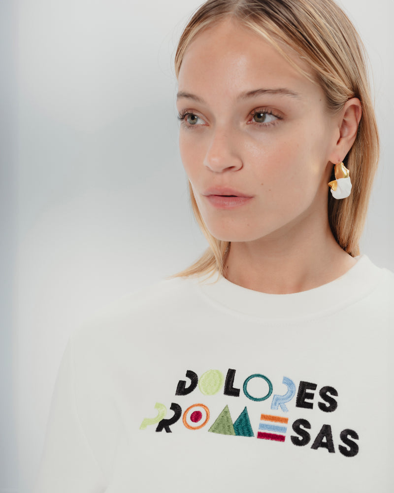 Dolores promesas Sudadera Blanca Diana Multicolor Gran oferta