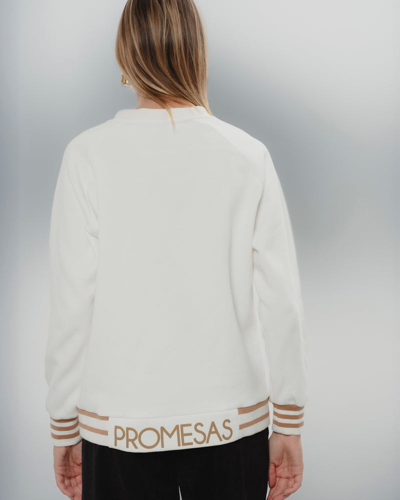 Dolores promesas Sudadera Blanca Promesas Rebajas baratas