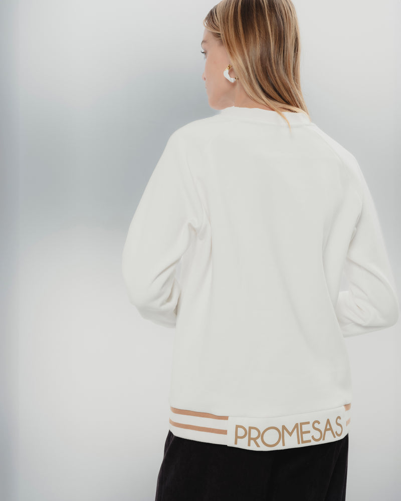 Dolores promesas Sudadera Blanca Promesas Rebajas baratas