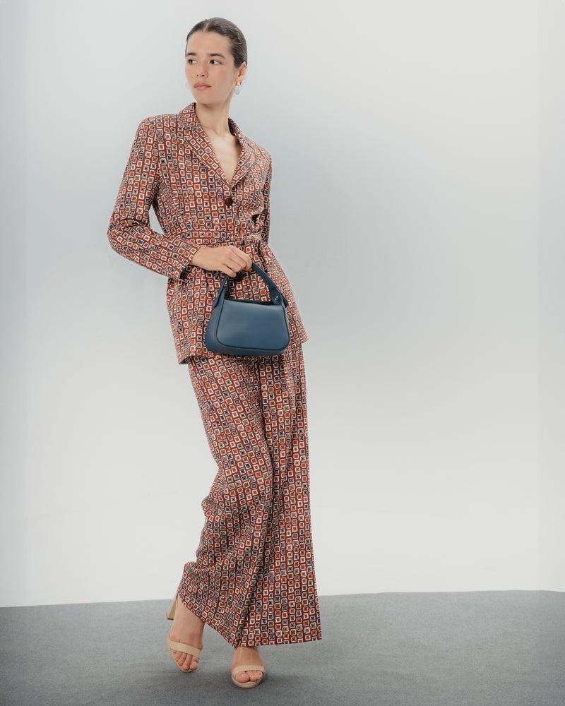 Dolores promesas Blazer estampado geométrico Manuela