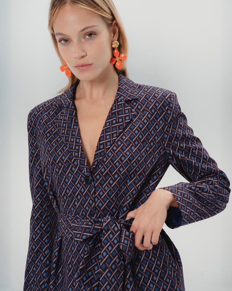 Dolores promesas Blazer estampada Elena azul Rebajas online