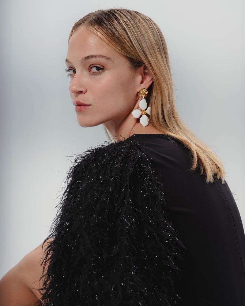 Dolores promesas Vestido de plumas Cecilia Promoción por tiempo limitado