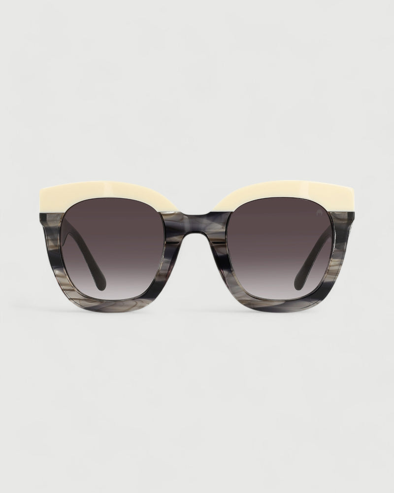 Dolores promesas Gafa oversize negro jaspeado beige y estampado Oferta exclusiva