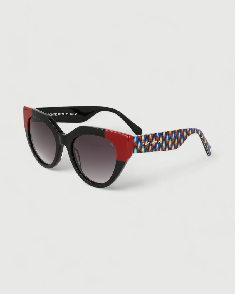 Dolores promesas Gafa con tendencia a cat eye beige habana y estampado