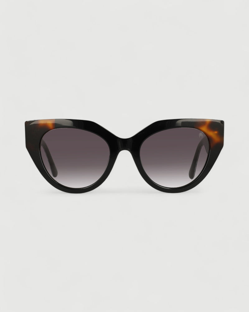Dolores promesas Gafa con tendencia a cat eye negra habana y estampado Rebajas de fin de temporada