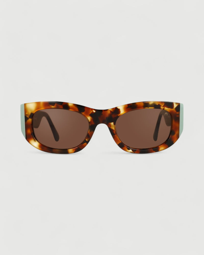 Dolores promesas Gafa rectangular habana turquesa y estampado Precio ultrabajo