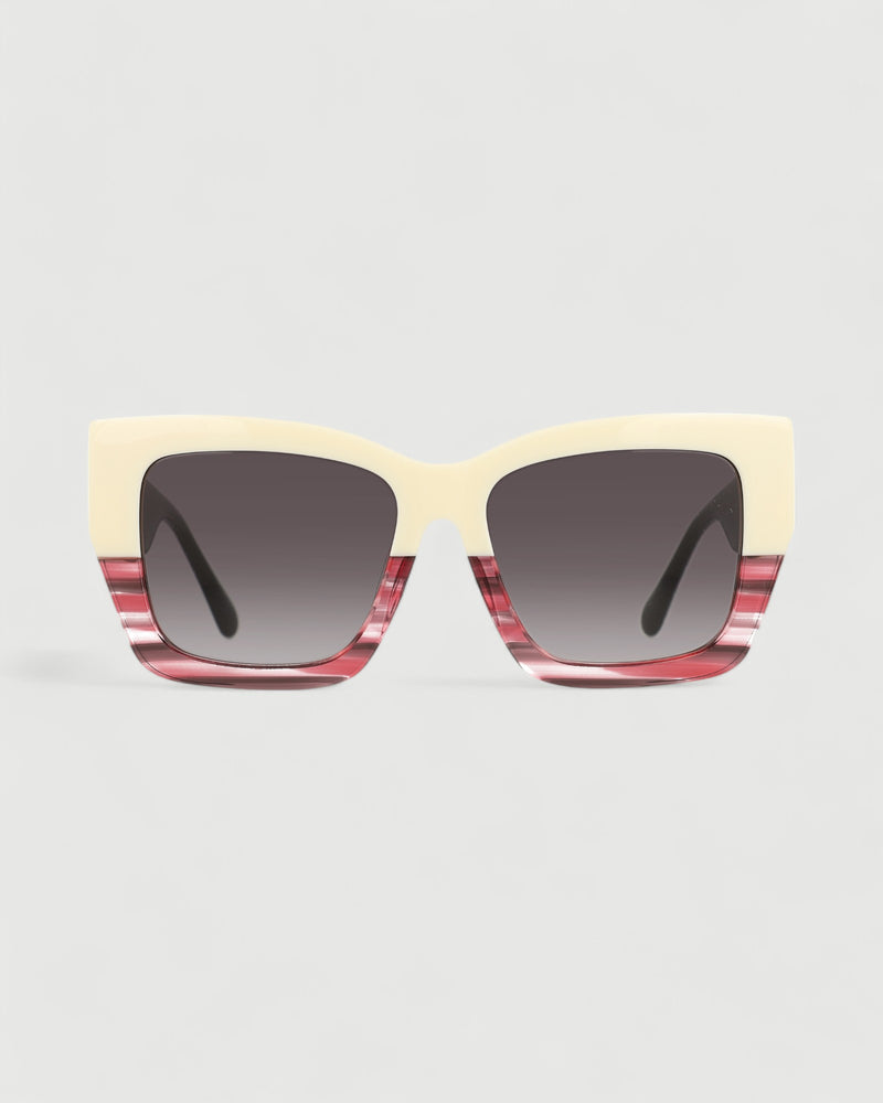 Dolores promesas Gafa con tendencia a cat eye beige rosa jaspeado y estampado Outlet