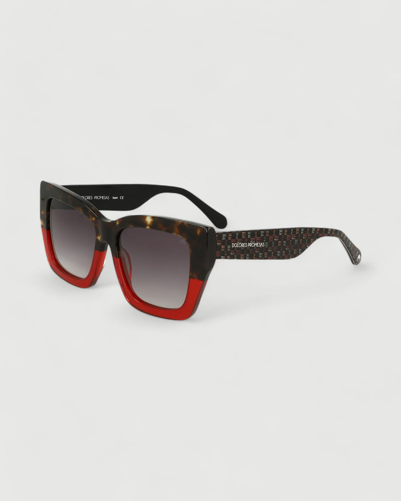 Dolores promesas Gafa con tendencia a cat eye habana burdeos y estampado Ofertas