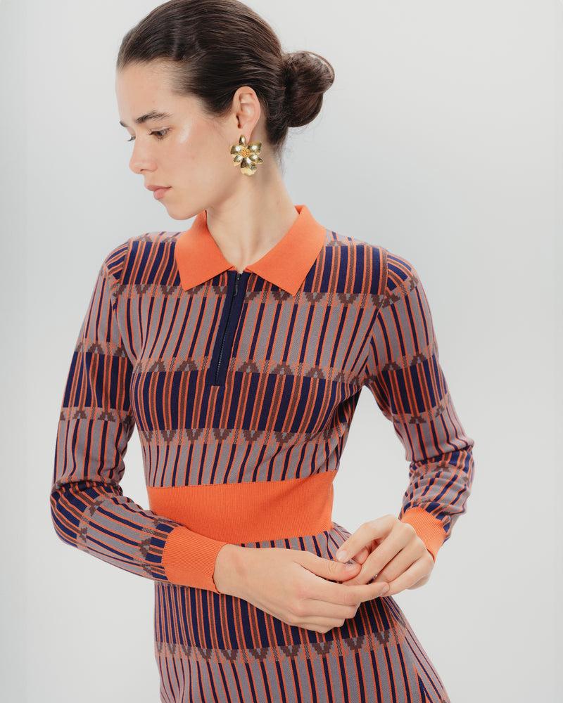 Dolores promesas Vestido Midi Color Block Luna Mejor oferta