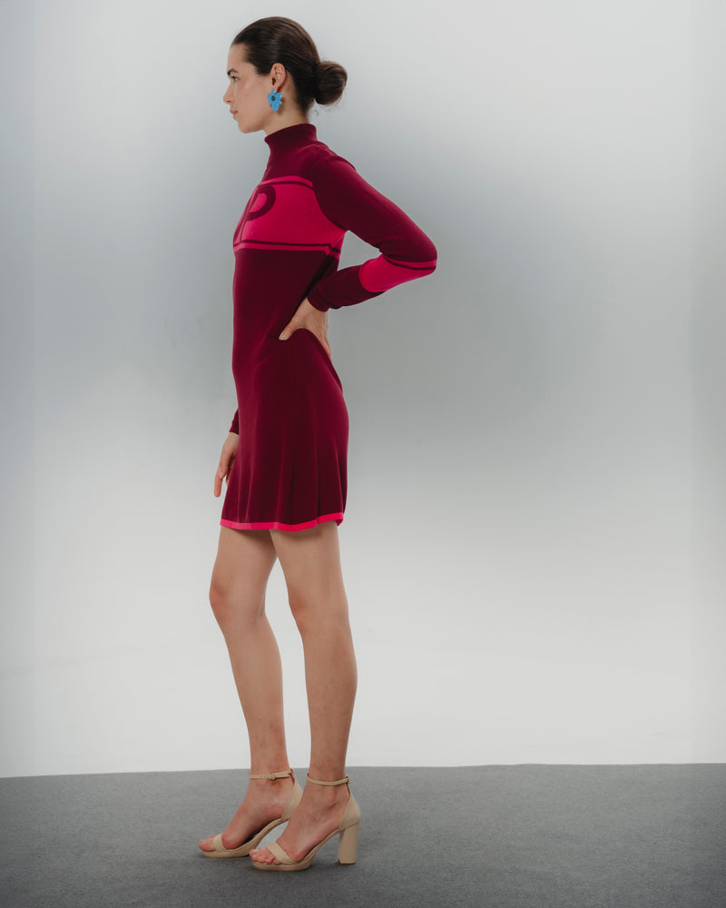 Dolores promesas Vestido Corto Cuello Cisne Fucsia Clara Envío gratis