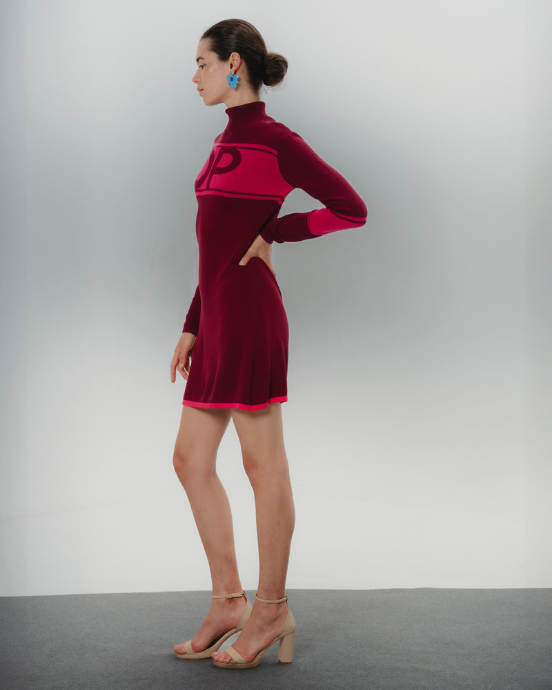 Dolores promesas Vestido Corto Cuello Cisne Fucsia Clara Envío gratis