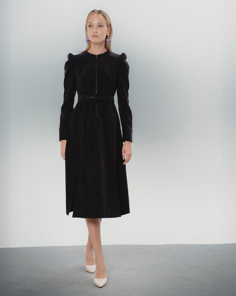 Dolores promesas Vestido negro Filipa manga abullonada Últimos 2 días
