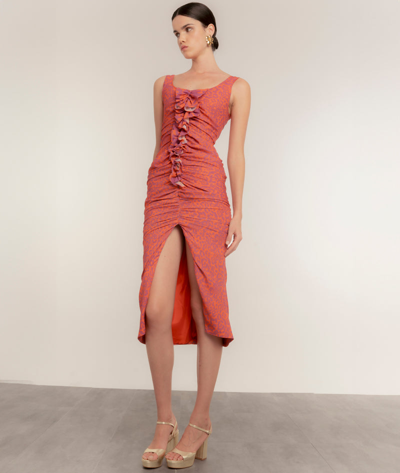 Dolores promesas Vestido Coral Cascade Precio de fábrica