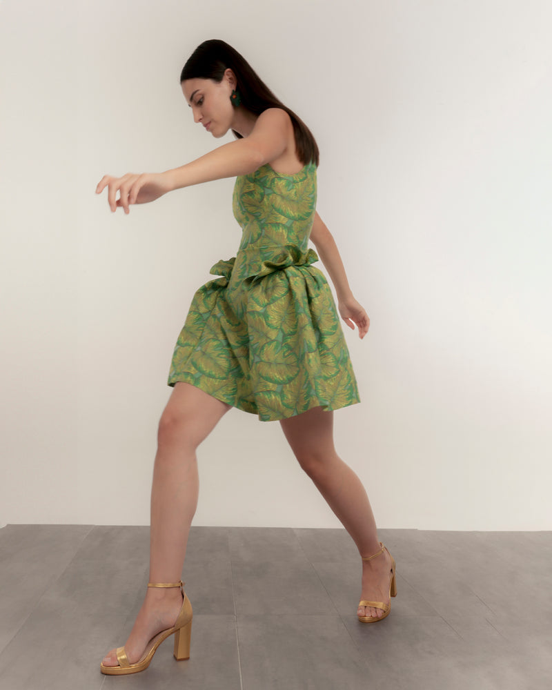 Dolores promesas Vestido Verde Vivaz Vignette Oferta especial de fábrica