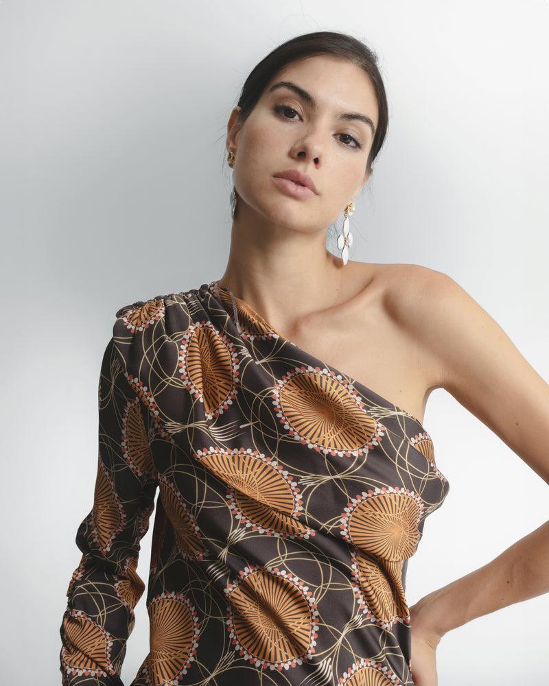 Dolores promesas Vestido Midi Asimétrico Siena Precios de Black Friday