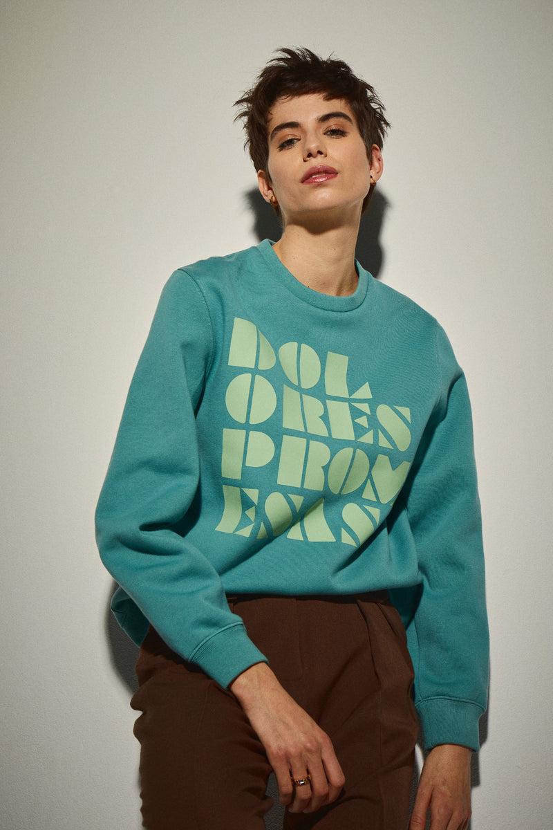 Dolores promesas Sudadera Turquesa Dolores Promesas Ofertas de temporada