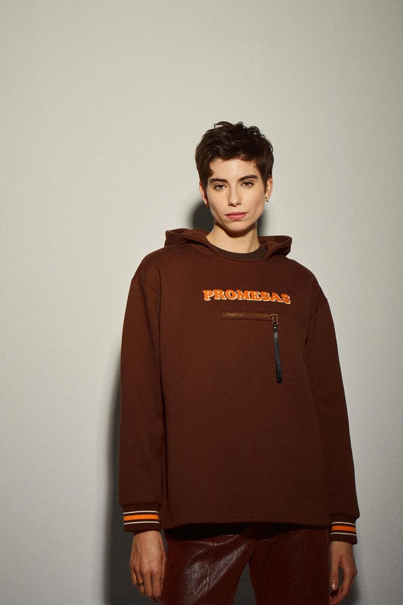 Dolores promesas Sudadera Marrón Promesas Rebajas de fin de temporada