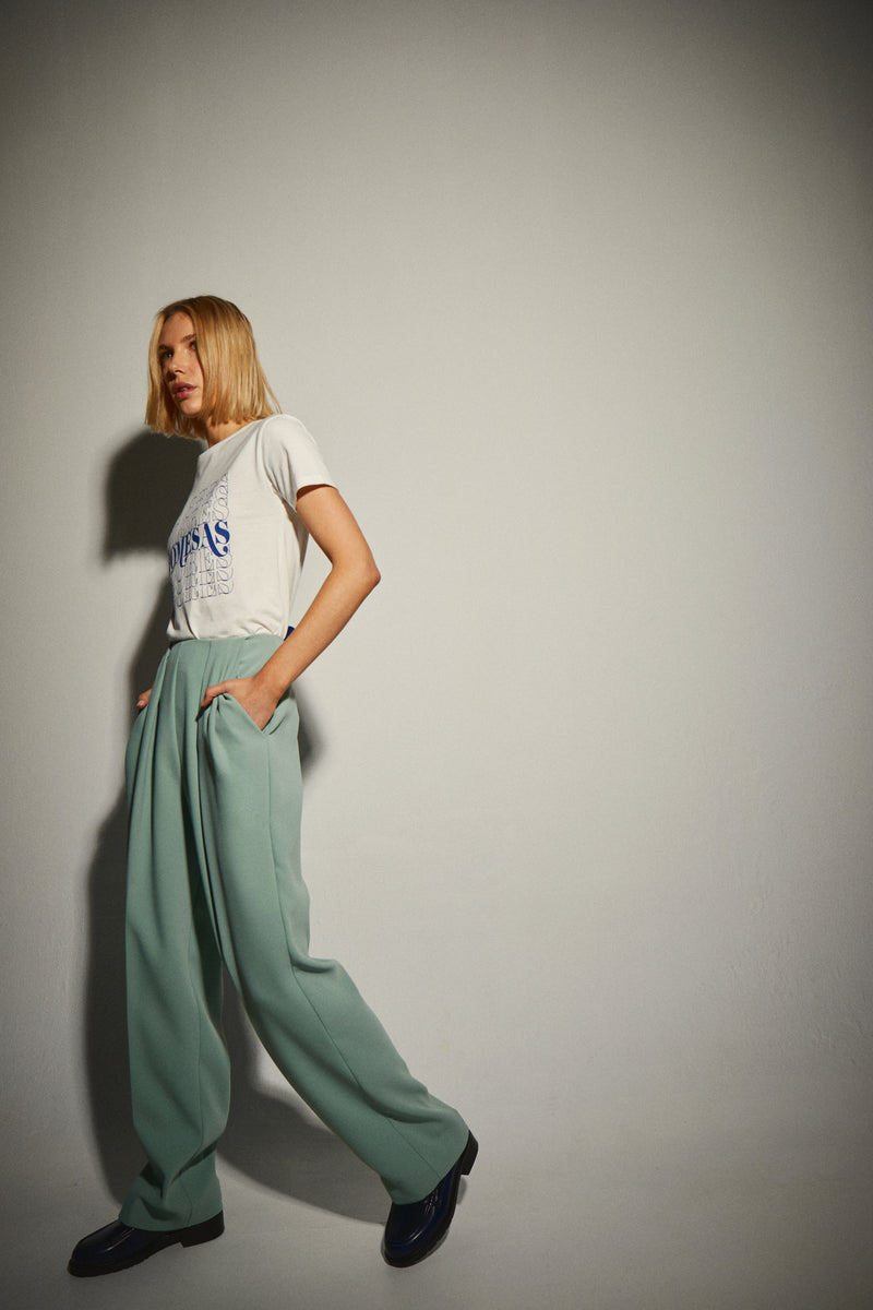 Dolores promesas Camiseta Blanca Básica lettering Promesas Outlet online