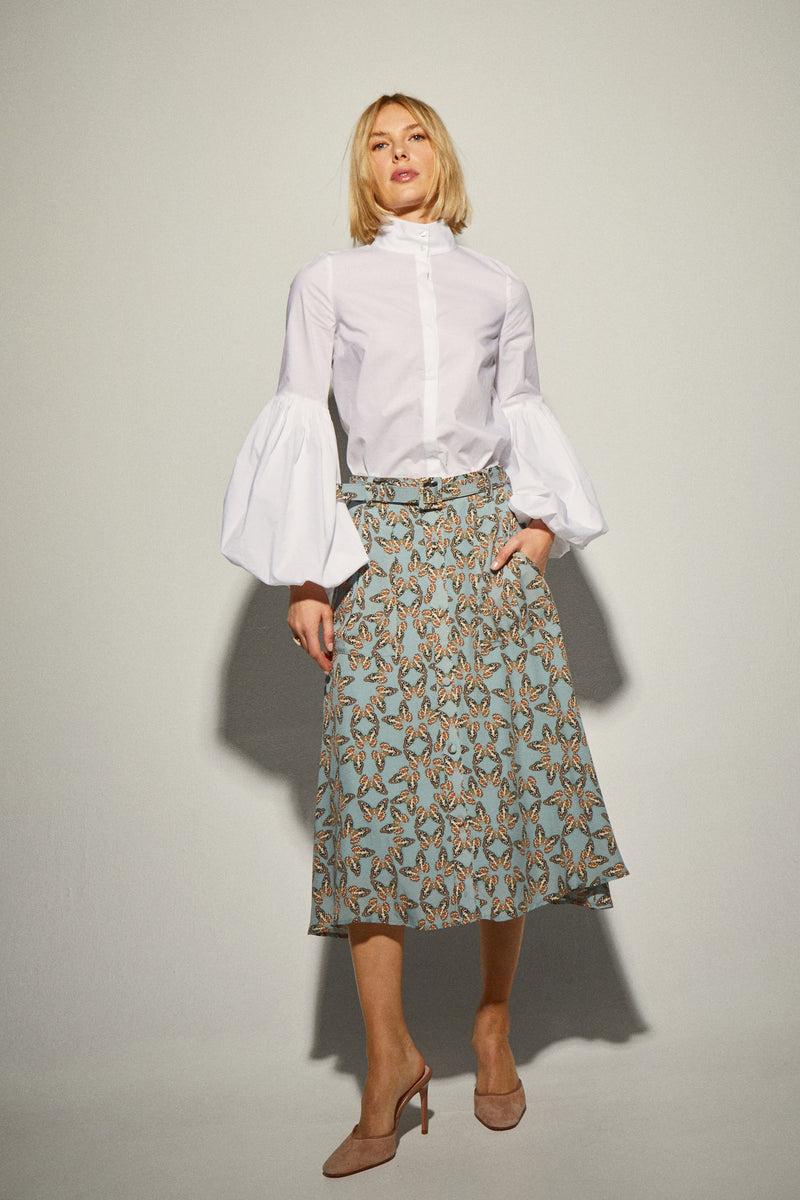 Dolores promesas Falda Midi Estampada Mariposas Rebajas
