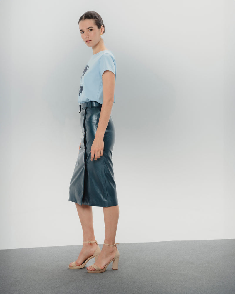 Dolores promesas Falda midi efecto piel Bella Gran oferta