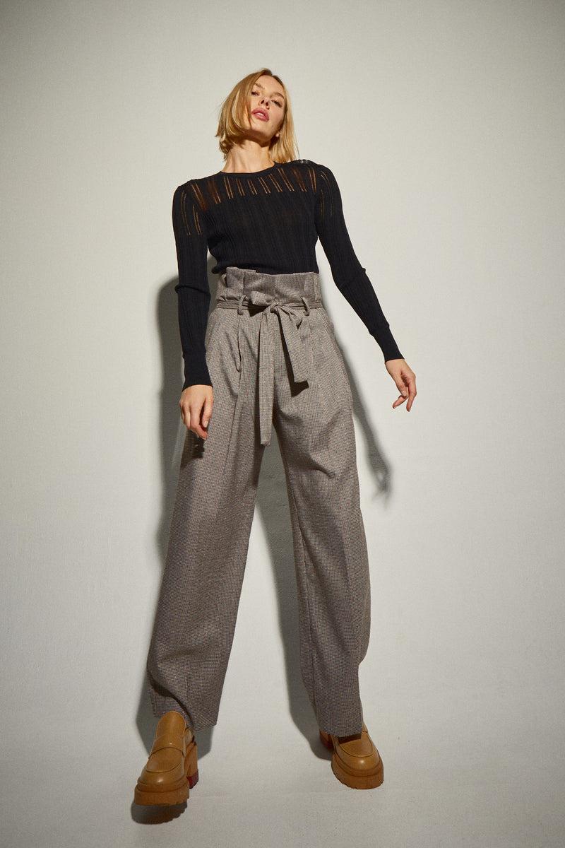 Dolores promesas Pantalón Baggy Gris Descuento