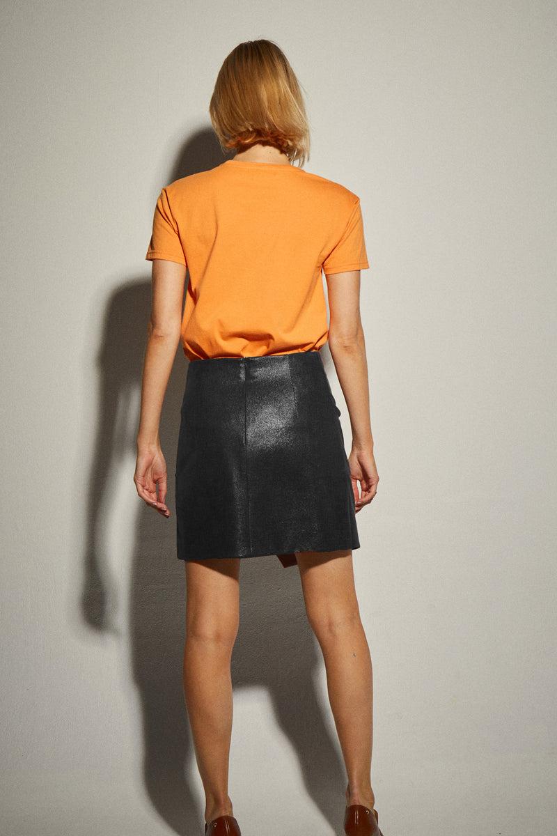 Dolores promesas Falda Drapeada Mini Negro Tienda
