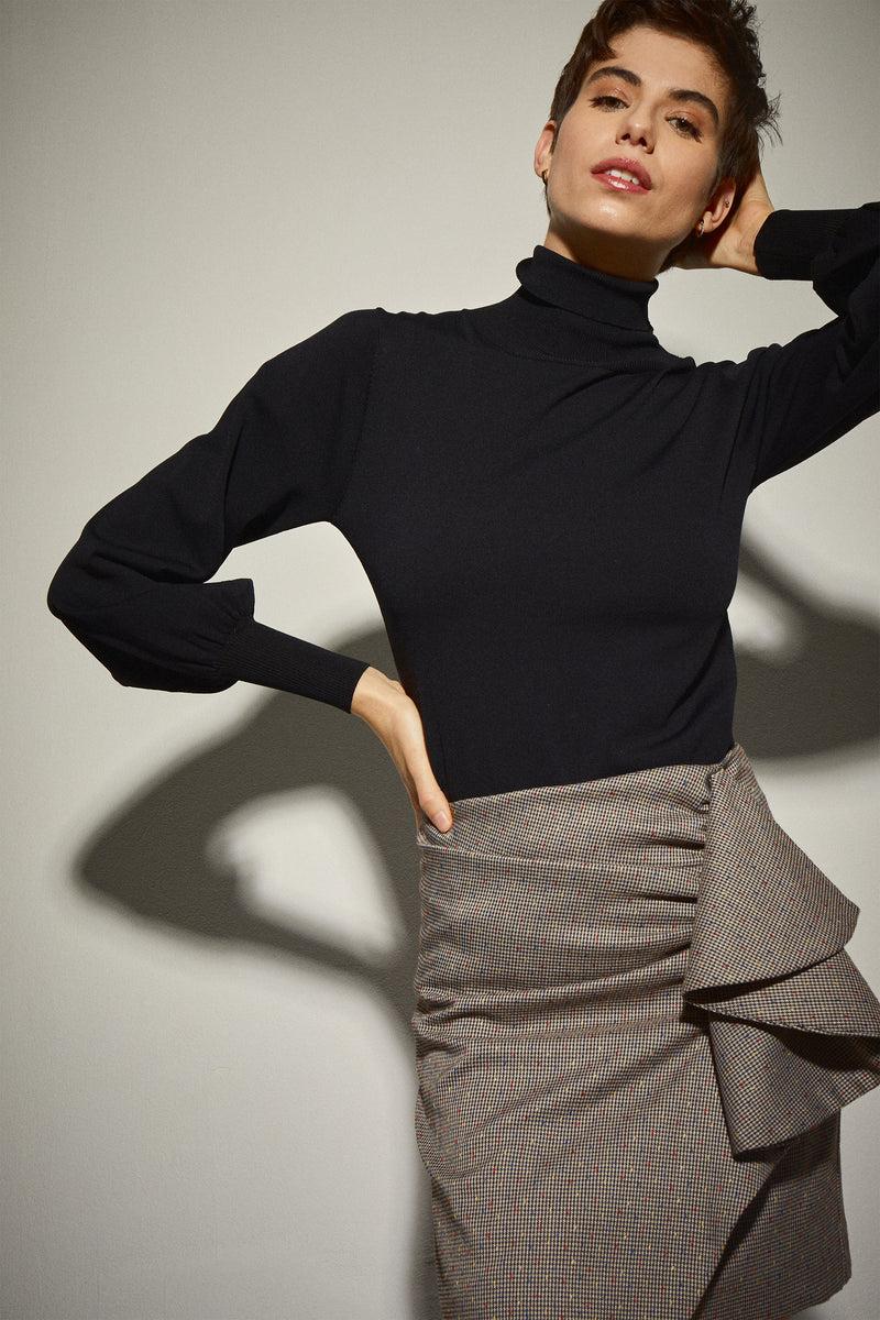 Dolores promesas Falda Drapeada Mini Gris Mejor oferta