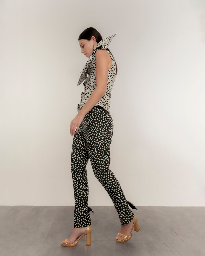 Dolores promesas Top Polka Dots Blanco Precio de fábrica