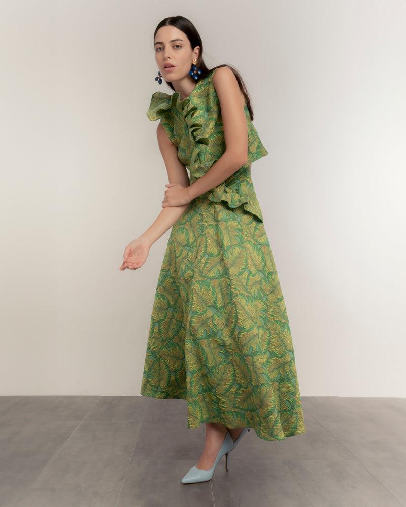 Dolores promesas Falda tropical Verde Promoción por tiempo limitado