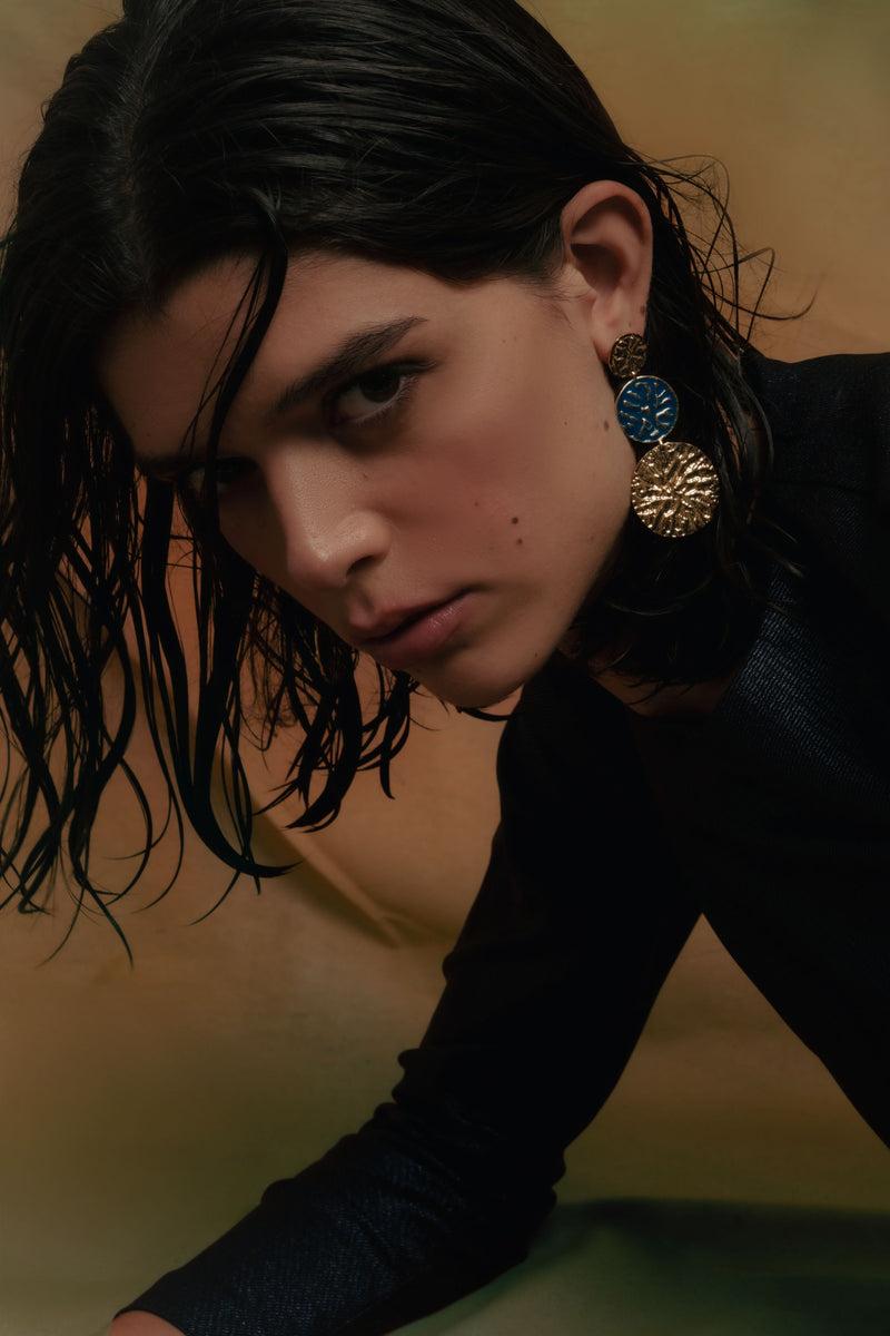 Dolores promesas Pendientes Geiser Azul Precios de Black Friday