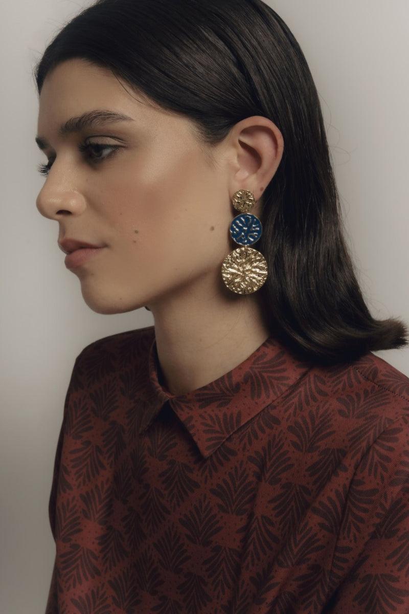 Dolores promesas Pendientes Geiser Azul Precios de Black Friday