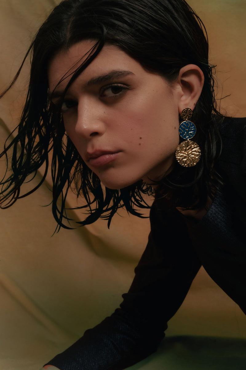 Dolores promesas Pendientes Geiser Azul Precios de Black Friday
