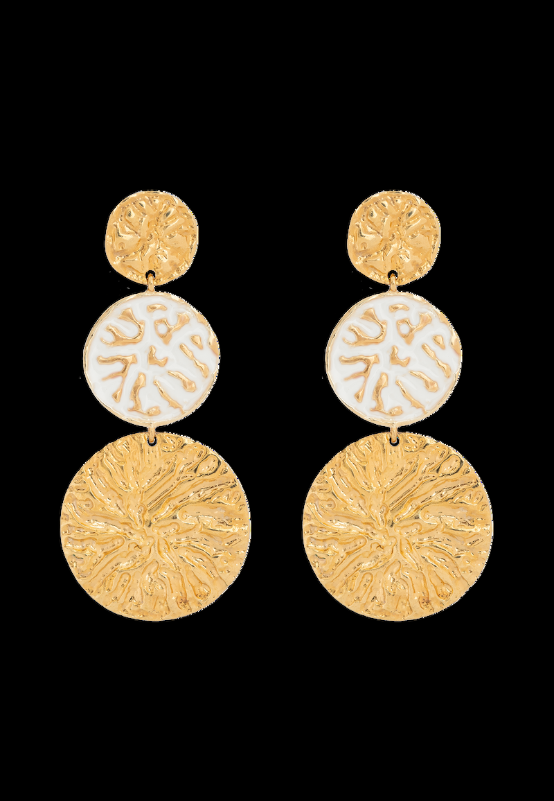 Dolores promesas Pendientes Geiser Blanco En oferta