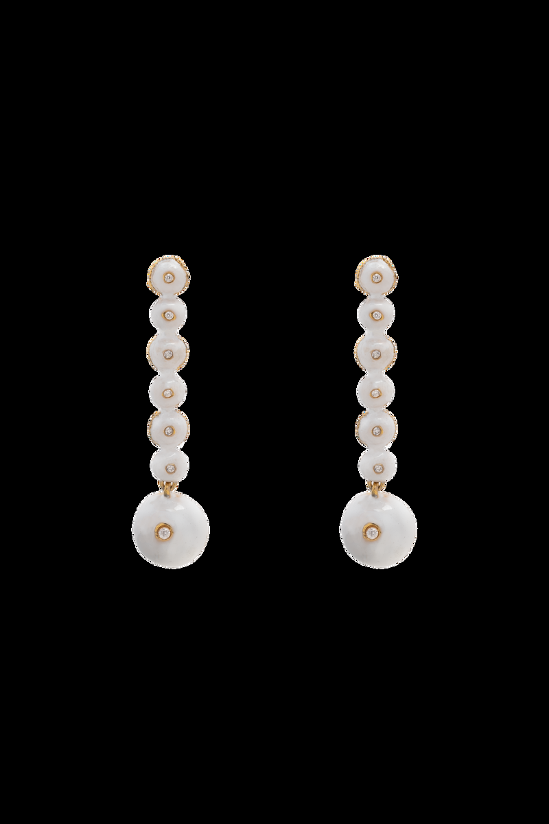 Dolores promesas Pendientes Hibiscus Blanco Descuento por venta flash