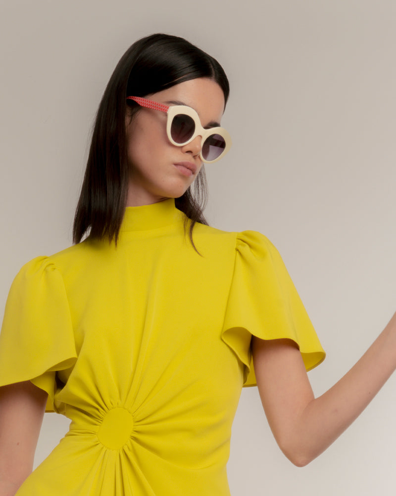 Dolores promesas Gafa con tendencia a cat eye burdeos semitransparente Ofertas