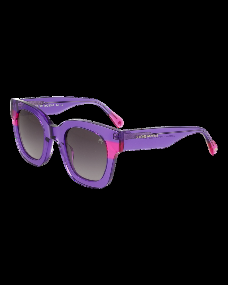 Dolores promesas Gafa con tendencia cuadrada lila y fucsia Ventas relámpago