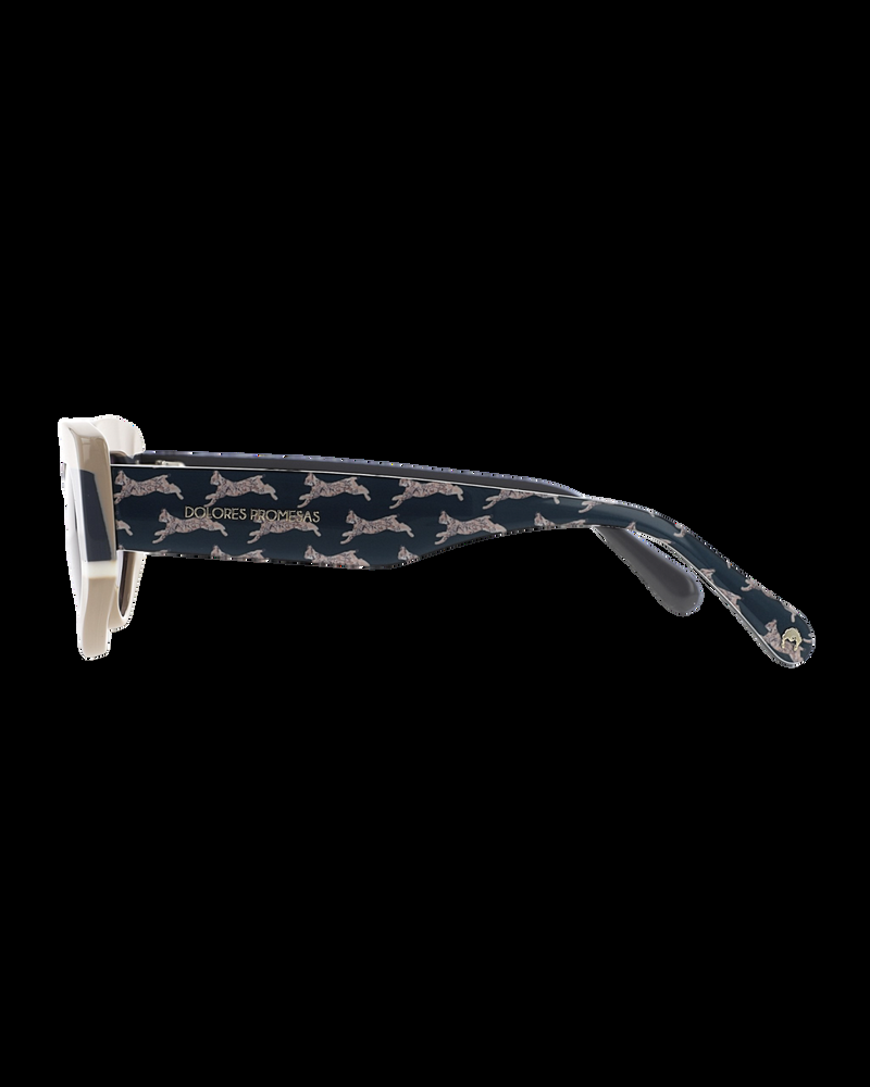 Dolores promesas Gafa con tendencia a cat eye beige blanca y gris Oferta especial