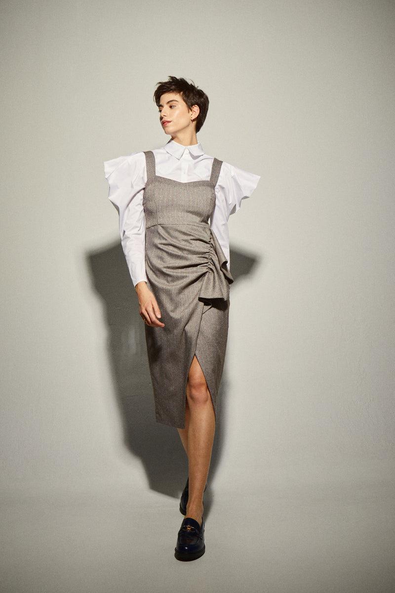 Dolores promesas Vestido Pichi Drapeado Grandes descuentos