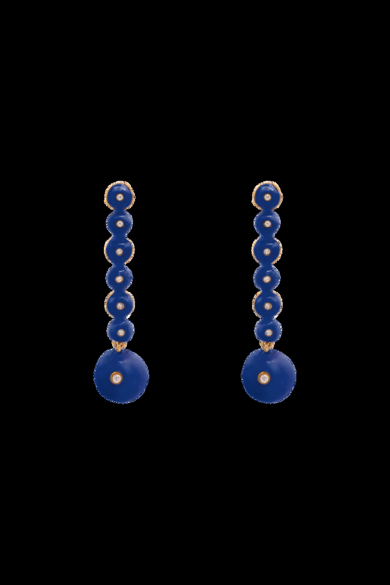 Dolores promesas Pendientes Hibiscus Azul
