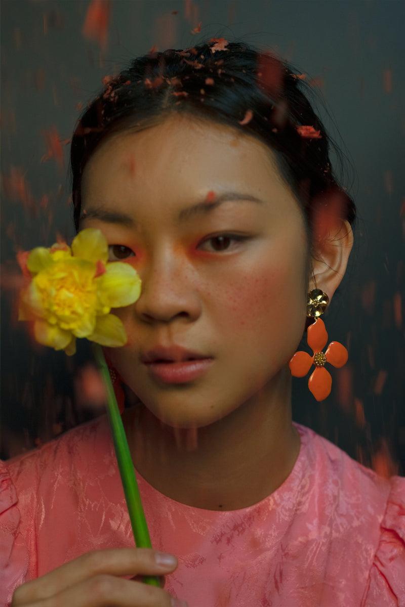 Dolores promesas Pendientes Cassia Naranja Descuentos del mes