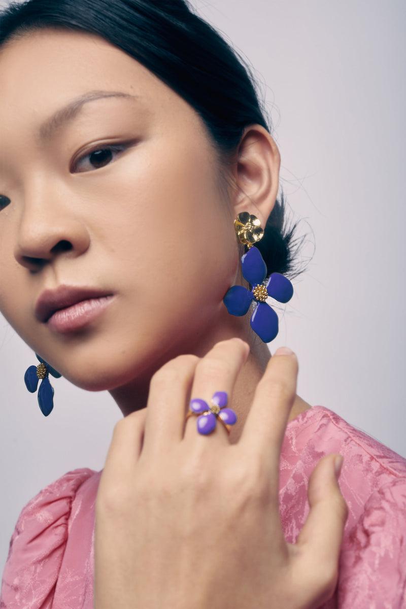 Dolores promesas Pendientes Cassia Azul Outlet
