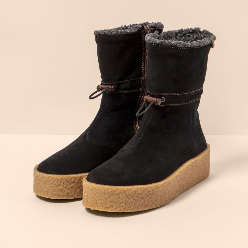 El naturalista N5923 SILK SUEDE BLACK / DOLMEN Descuento