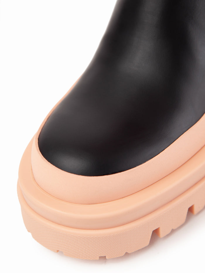 Equitare BARRY - Napa Seda Suela Negra Salmón Tienda de fábrica