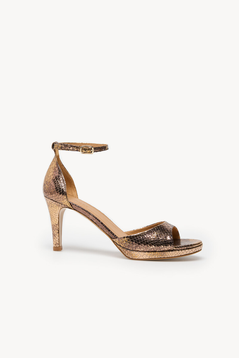Hoss intropia Nadia. Sandalia tacon efecto serpiente | Tacones de mujer | Hoss Intropia