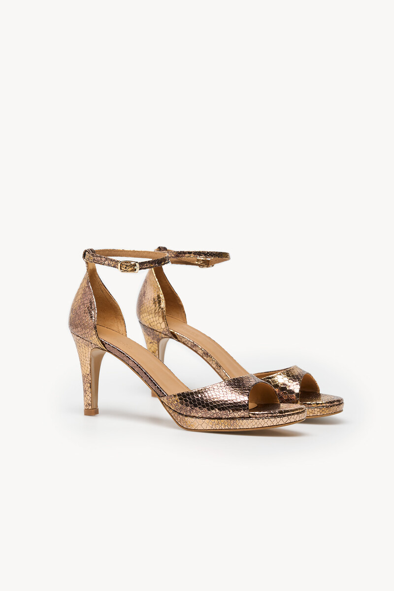 Hoss intropia Nadia. Sandalia tacon efecto serpiente | Tacones de mujer | Hoss Intropia En oferta